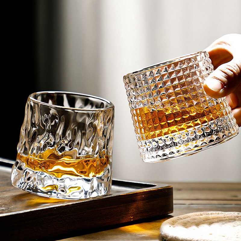 Rotating Whiskey Glass