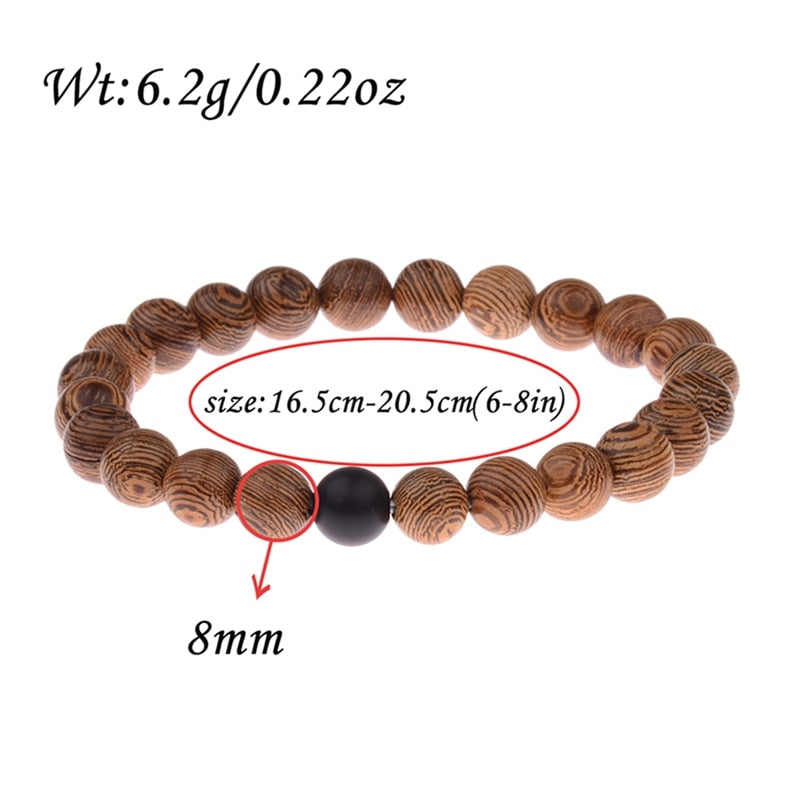 Wood & Stone Bracelet