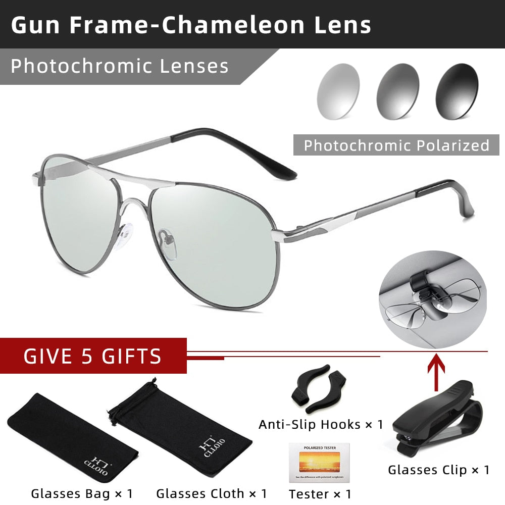 Polarized Vintage Pilot Sunglasses