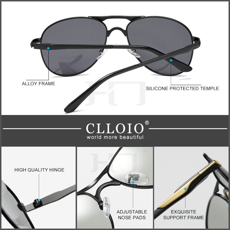 Polarized Vintage Pilot Sunglasses