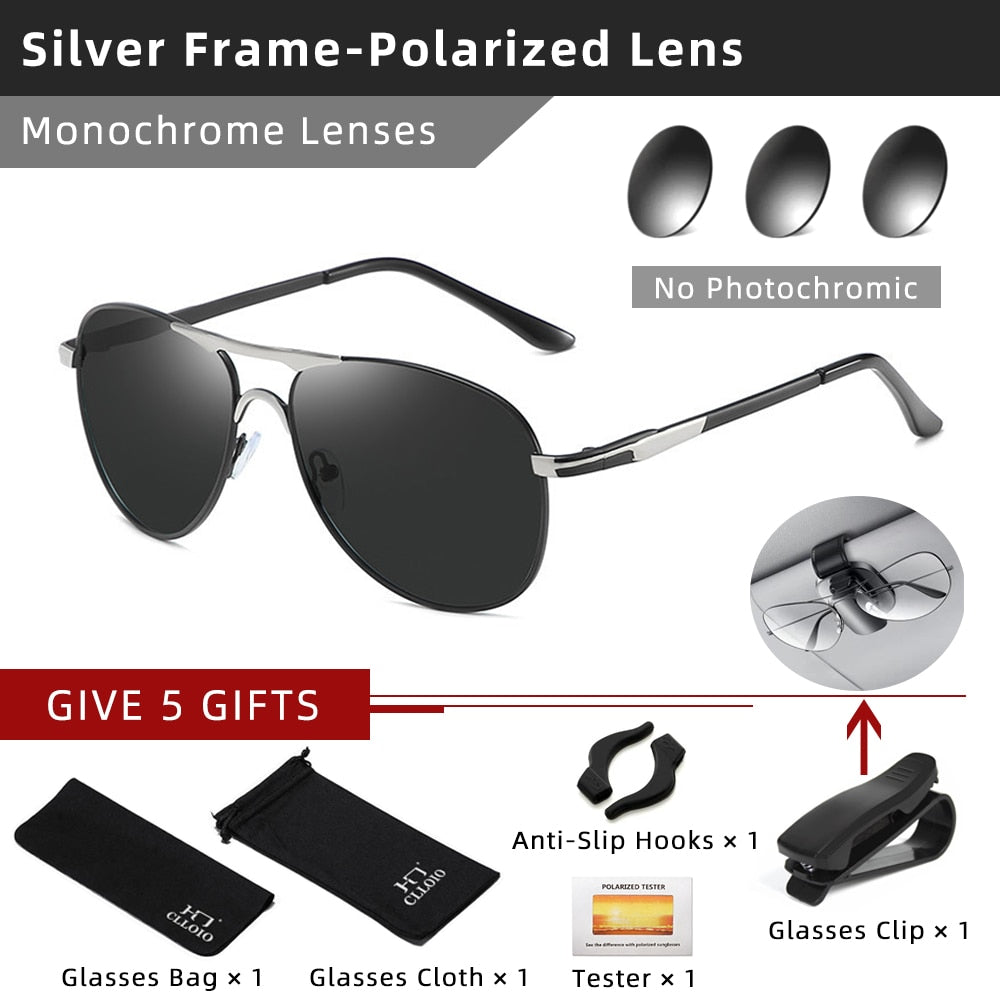 Polarized Vintage Pilot Sunglasses