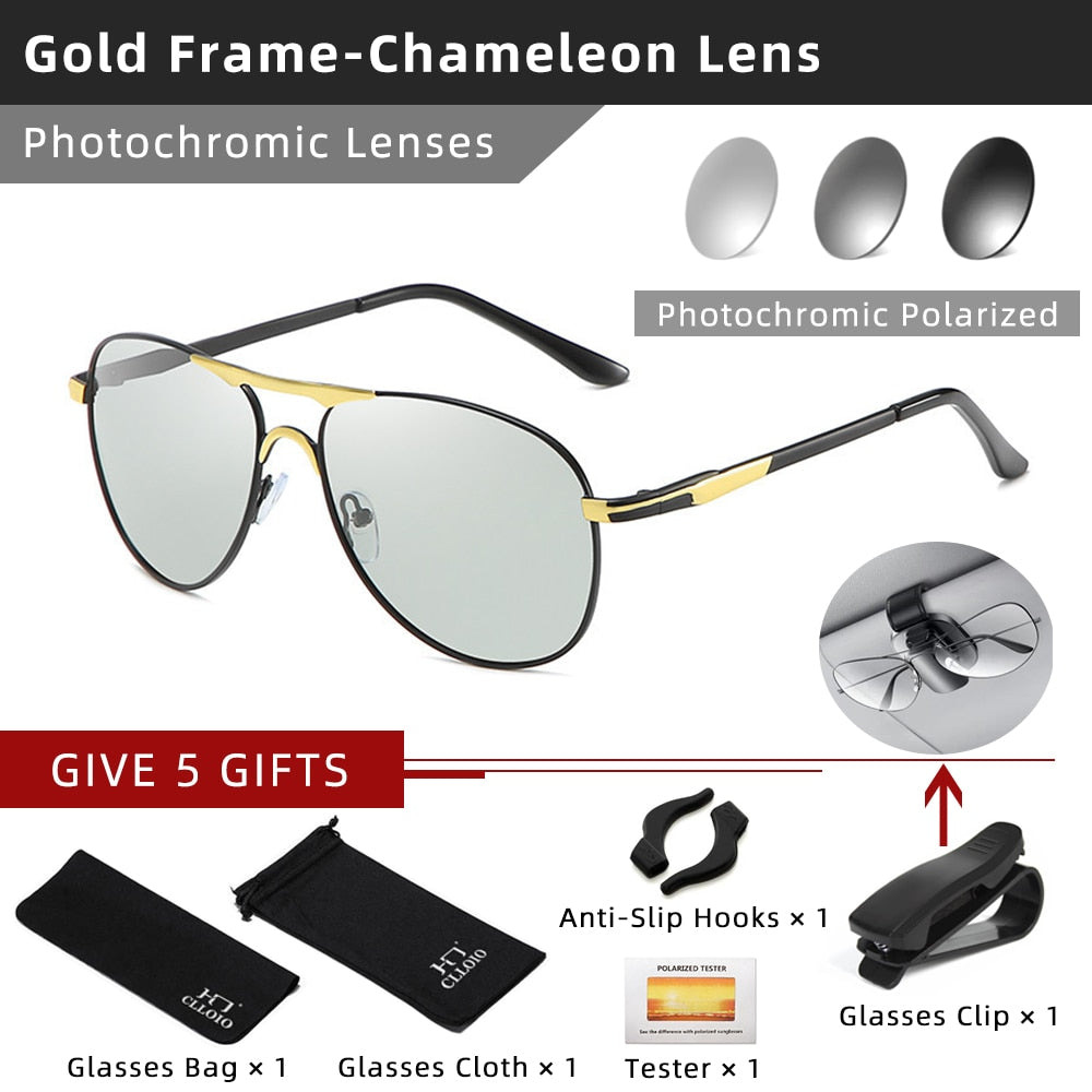 Polarized Vintage Pilot Sunglasses