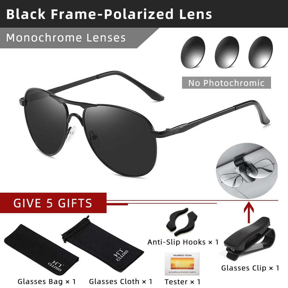 Polarized Vintage Pilot Sunglasses