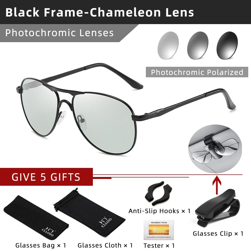 Polarized Vintage Pilot Sunglasses