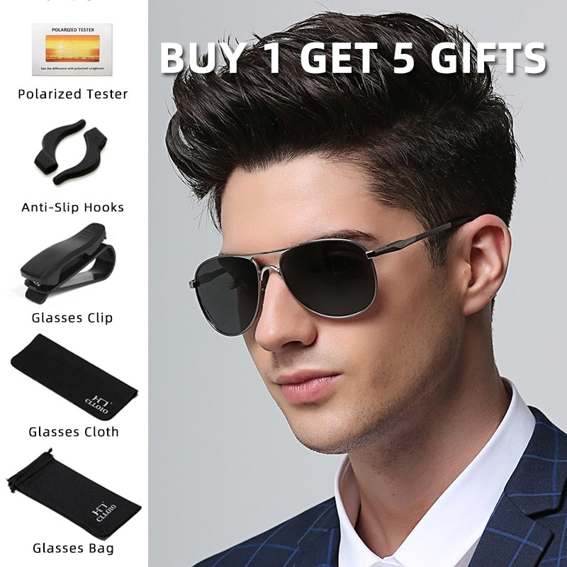 Polarized Vintage Pilot Sunglasses