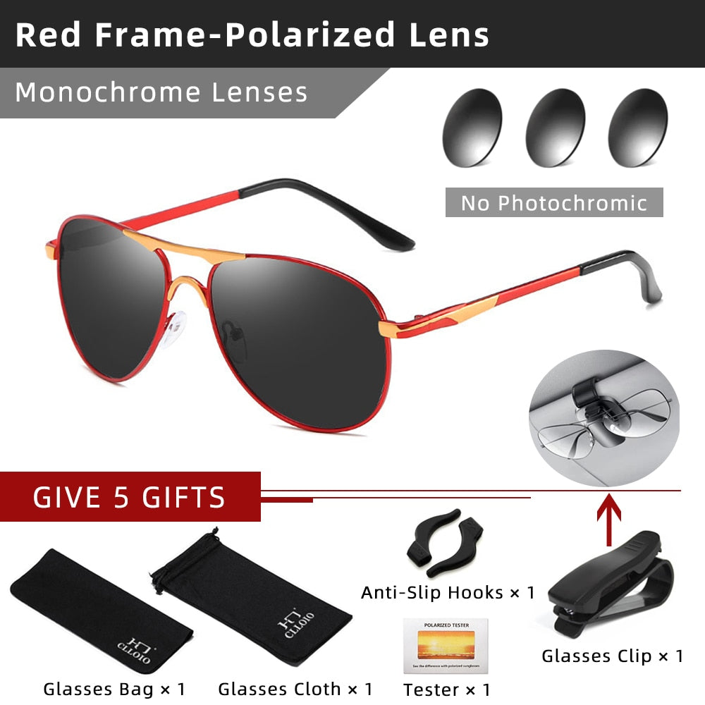 Polarized Vintage Pilot Sunglasses