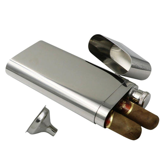 Cigar Case and Flask