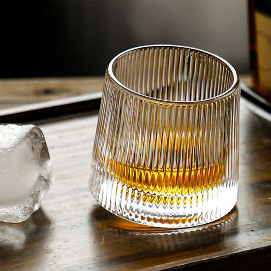 Rotating Whiskey Glass