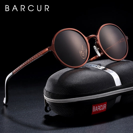 Round Retro BARCUR Sunglasses